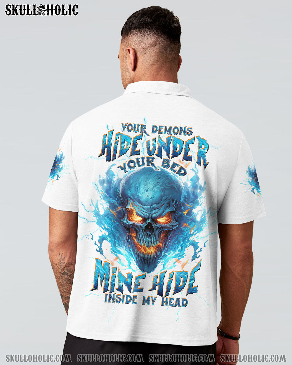 YOUR DEMONS HIDE UNDER YOUR BED SKULL ALL OVER PRINT – TLTW1707241