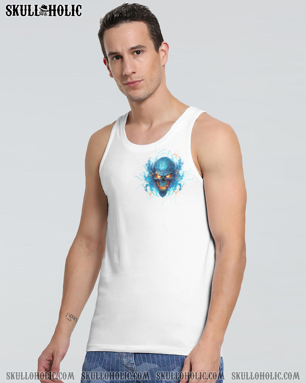 YOUR DEMONS HIDE UNDER YOUR BED SKULL ALL OVER PRINT – TLTW1707241