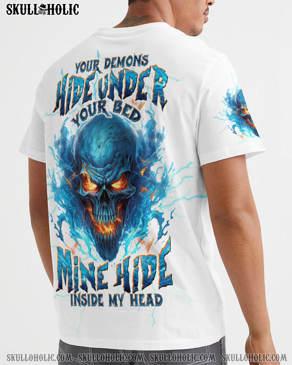 YOUR DEMONS HIDE UNDER YOUR BED SKULL ALL OVER PRINT – TLTW1707241