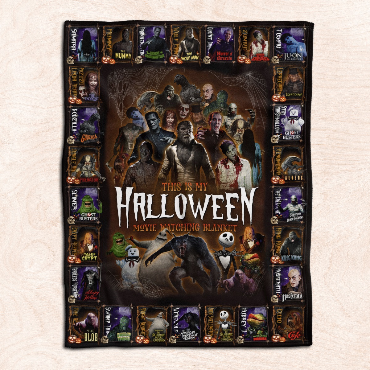 ALL CLASSIC CREATURES MOVIES THIS IS MY HALLOWEEN MOVIE WATCHING BLANKET – SALEOFF 260821