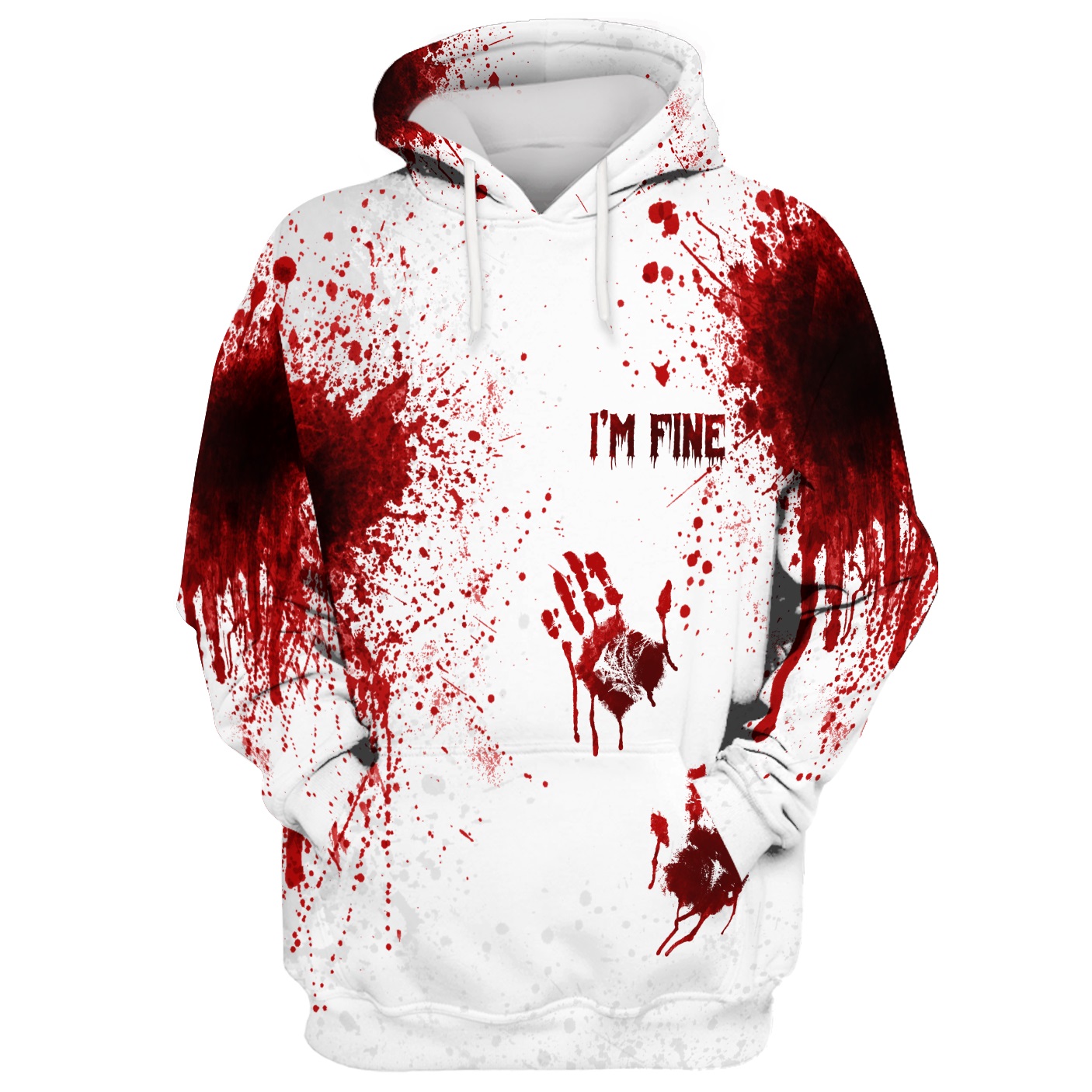 AMAZING HALLOWEEN BLOOD I’M FINE 3D HOODIE AND T-SHIRT – SALEOFF 080921