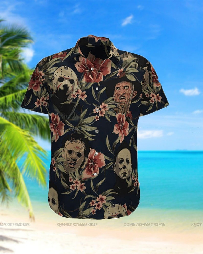 BEST HALLOWEEN HORROR MOVIE CHARACTERS HAWAIIAN SHIRT – SALEOFF 111021