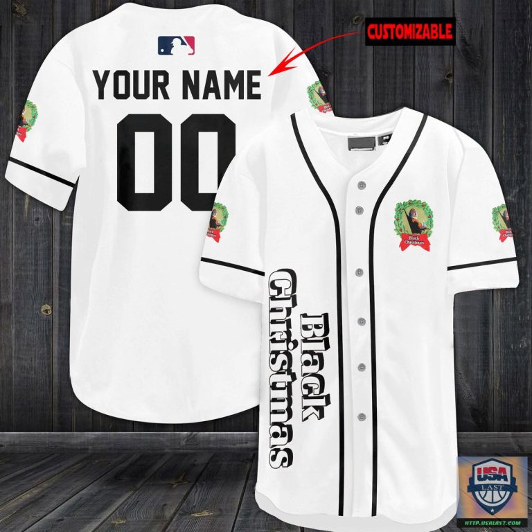BLACK CHRISTMAS HALLOWEEN PERSONALIZED BASEBALL JERSEY SHIRT – USALAST