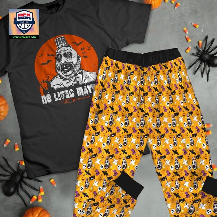 CAPTAIN SPAULDING NO LIVE MATER HALLOWEEN PAJAMAS SET – USALAST