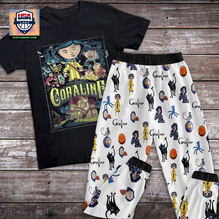 CORALINE SCARY FILM HALLOWEEN PAJAMAS SET – USALAST