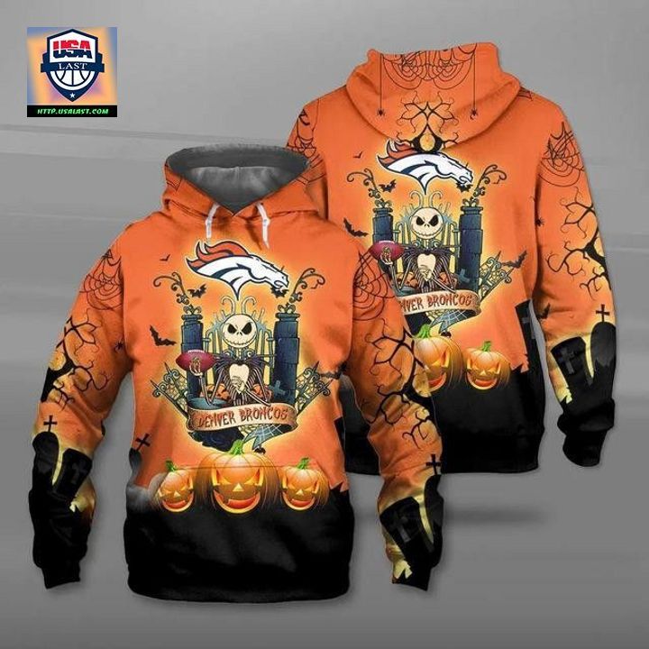 DENVER BRONCOS FOOTBALL HALLOWEEN 3D HOODIE – USALAST