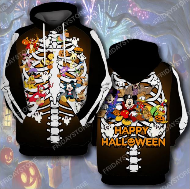 DISNEY CHARACTERS HAPPY HALLOWEEN 3D ALL OVER PRINTED HOODIE – DNSTYLES