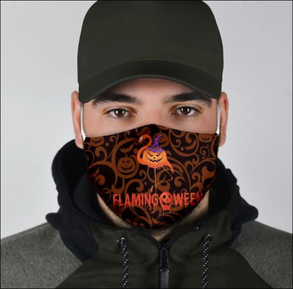 FLAMINGOWEEN HAPPY HALLOWEEN FACE MASK – DNSTYLES