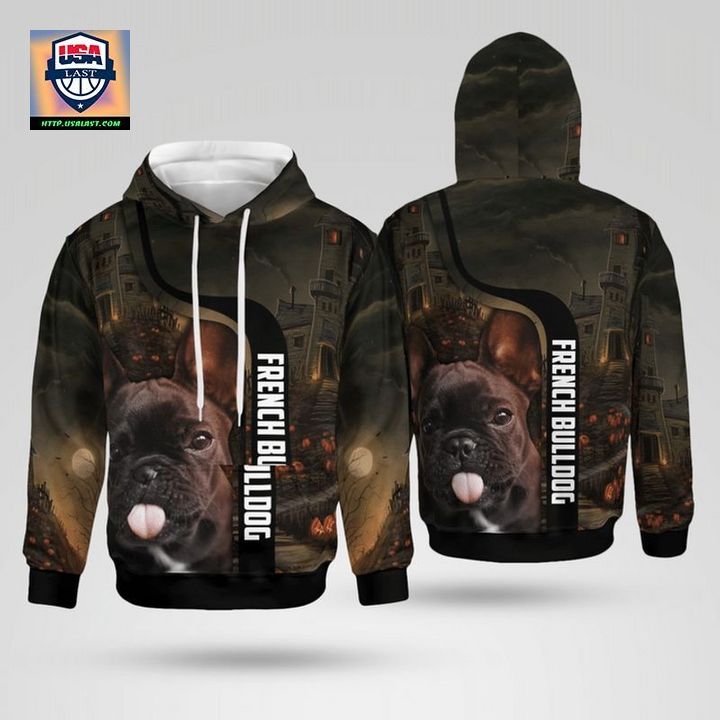 FRENCH BULLDOG HALLOWEEN 3D ALL OVER PRINT HOODIE – USALAST