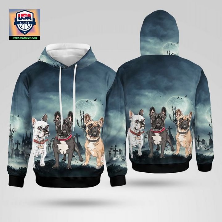 FRENCH BULLDOG HALLOWEEN 3D HOODIE – USALAST