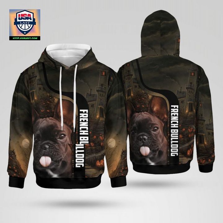 FRENCH BULLDOG HALLOWEEN UNISEX 3D HOODIE – USALAST