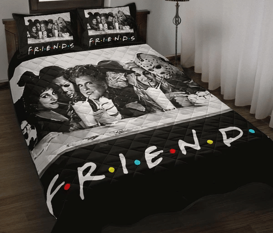 FRIENDS TV HALLOWEEN HORROR MOVIE QUILT BEDING SET -BBS