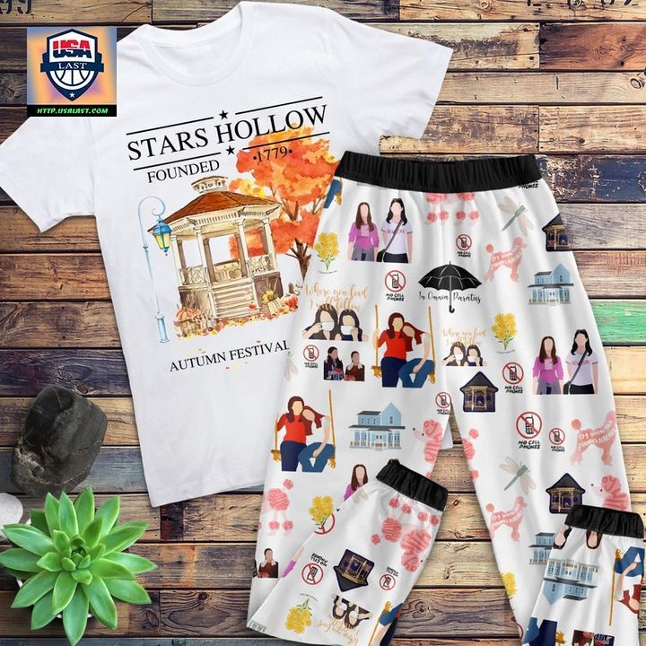 GILMORE GIRLS STARS HOLLOW PAJAMAS SET – USALAST