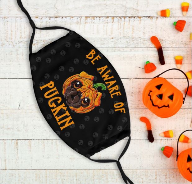HALLOWEEN BE AWARE OF PUGKIN FACE MASK – DNSTYLES
