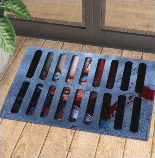 HALLOWEEN CHUCKY ILLUSION DOORMAT – DNSTYLES