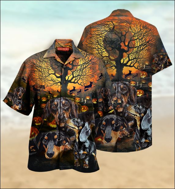 HALLOWEEN DACHSHUND UNISEX HAWAIIAN SHIRT – DNSTYLES
