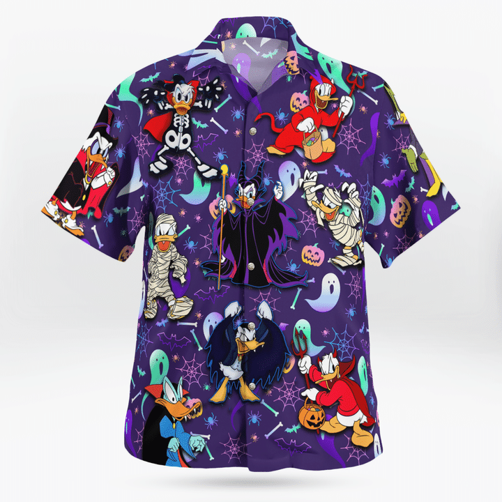 HALLOWEEN DUCK FUNNY HAWAIIAN SHIRT -BBS