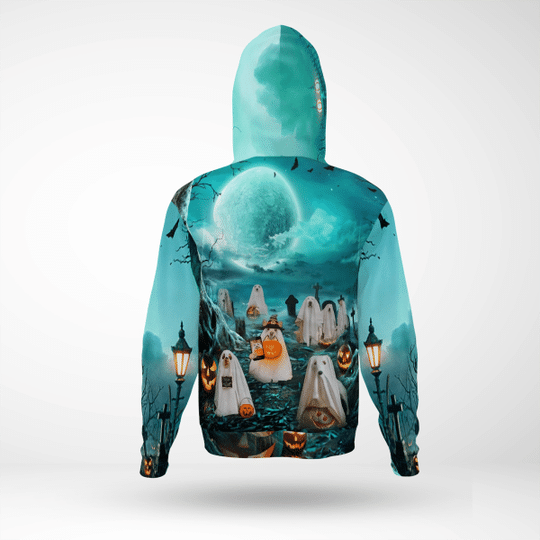 HALLOWEEN GHOST DOG 3D HOODIE -BBS