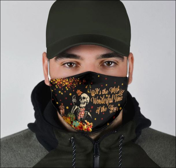 HALLOWEEN IT’S THE MOST WONDERFUL TIME OF THE YEAR FACE MASK – DNSTYLES