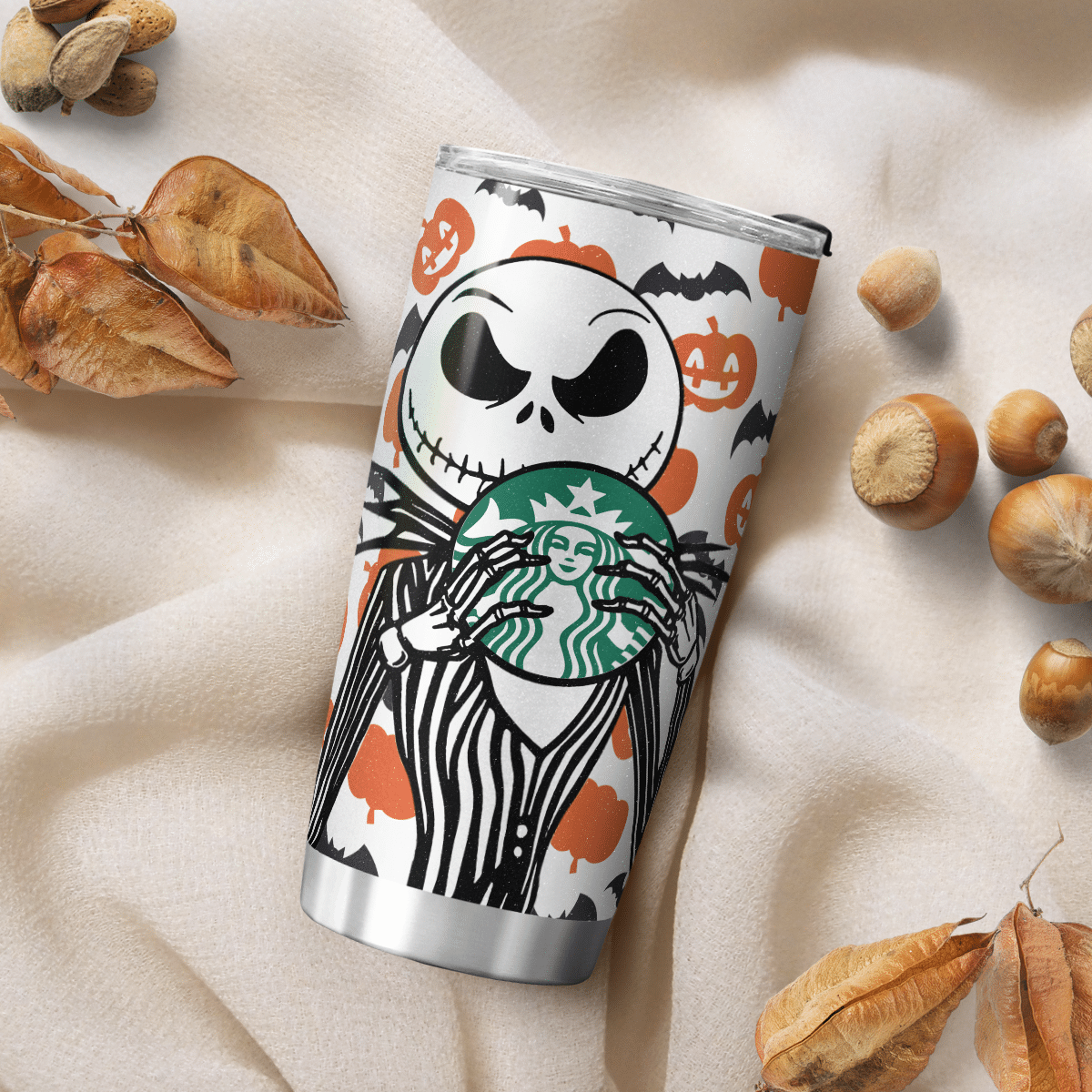 HALLOWEEN JACK SKELLINGTON STARBUCKS TUMBLER – LIMITED EDITION