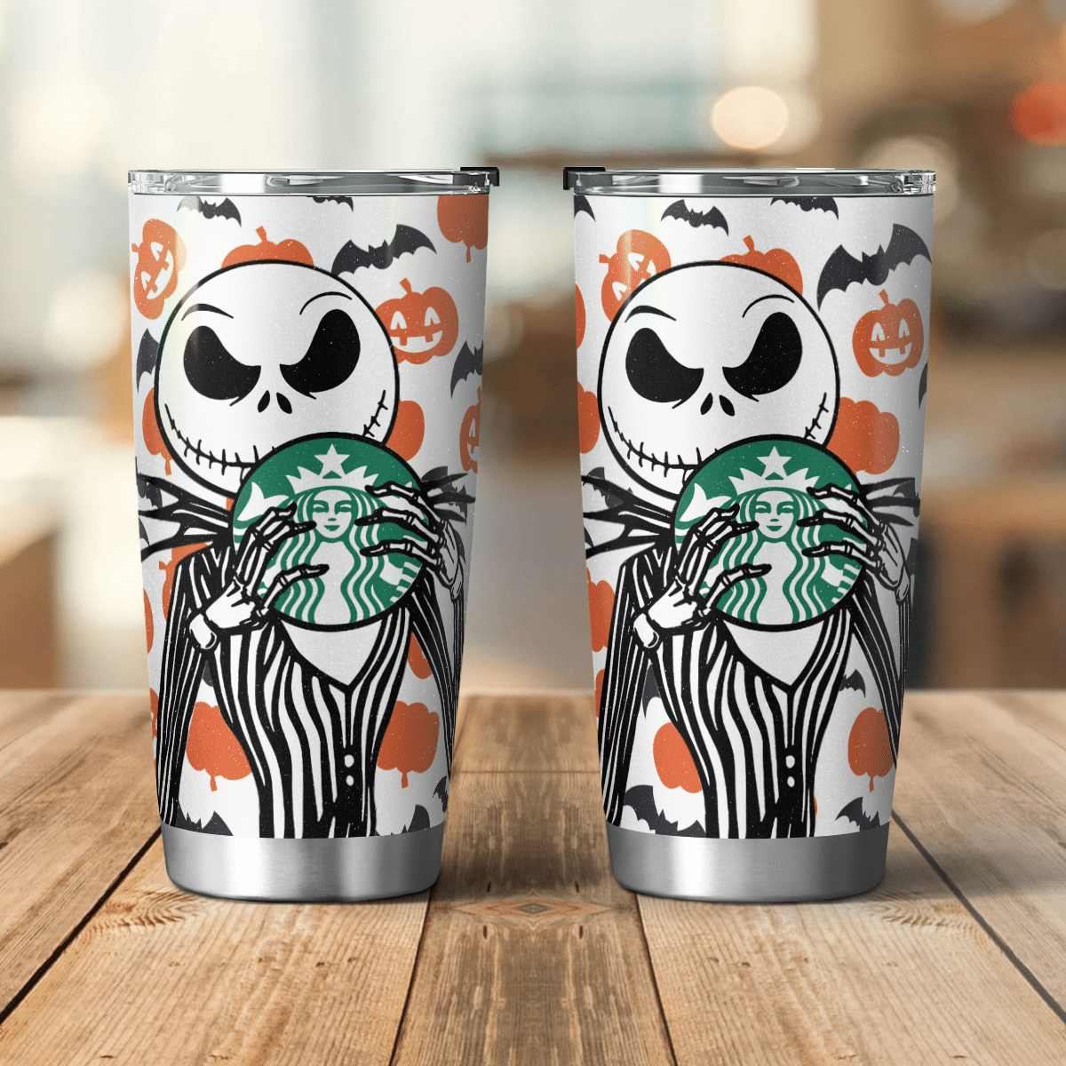 HALLOWEEN JACK SKELLINGTON STARBUCKS TUMBLER – LIMITED EDITION