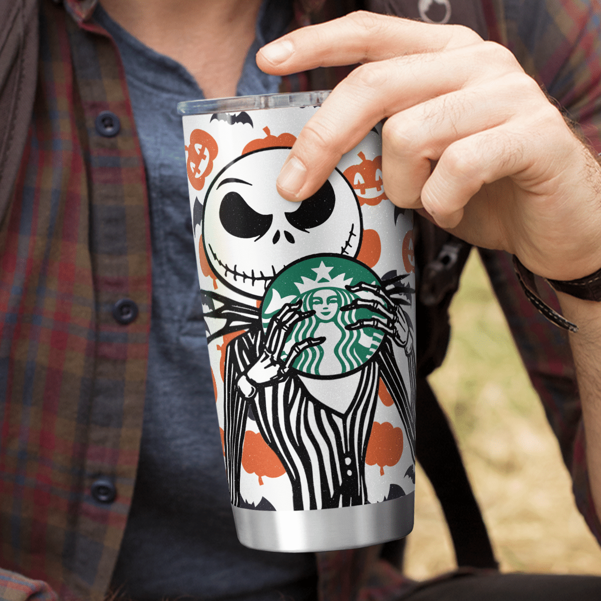 HALLOWEEN JACK SKELLINGTON STARBUCKS TUMBLER – LIMITED EDITION