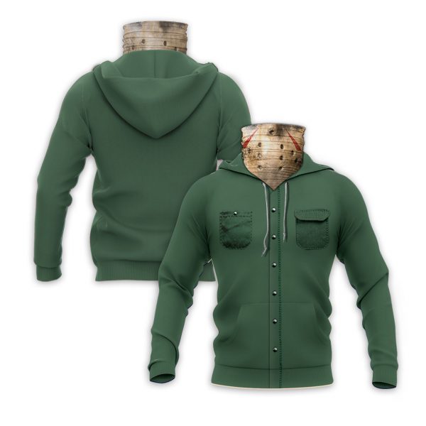 HALLOWEEN JASON VOORHEES 3D HOODIE MASK -BBS