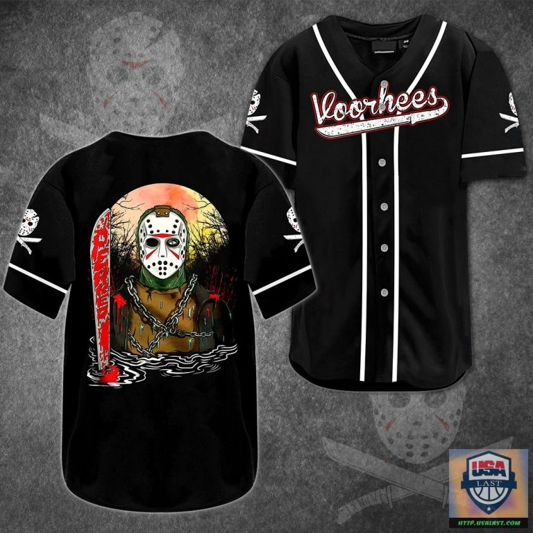 HALLOWEEN JASON VOORHEES BASEBALL JERSEY SHIRT – USALAST