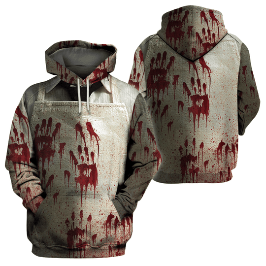 HALLOWEEN LEATHERFACE COSTUME 3D ALL OVER PRINTED HOODIE – BBS