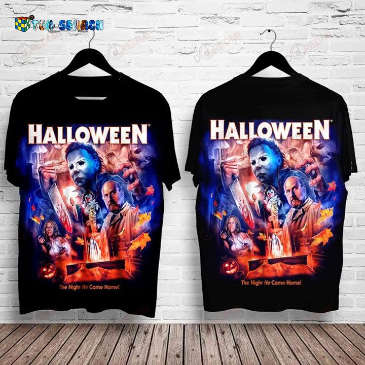 HALLOWEEN MICHAEL MYERS THE NIGHT HE CAME HOME UNISEX T-SHIRT – USALAST