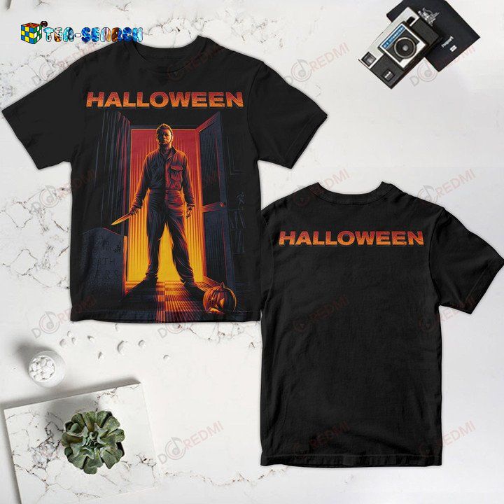 HALLOWEEN MYCHAEL MYERS AT THE DOOR 3D SHIRT STYLE 1 – USALAST