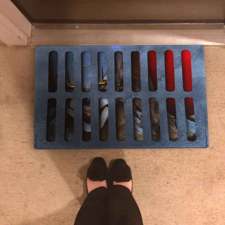 HALLOWEEN PENNYWISE ILLUSION DOORMAT – HOTHOT 230920