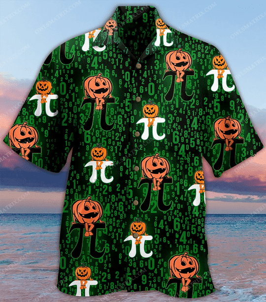 HALLOWEEN PUMPKIN SMILE HAWAIIAN SHIRT -BBS