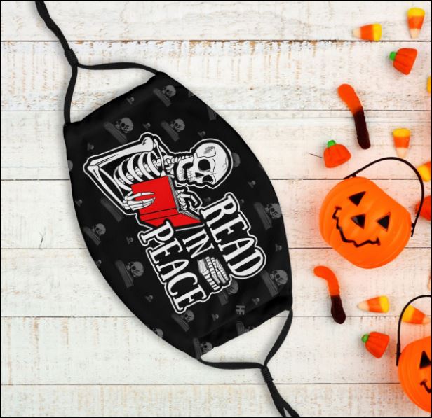 HALLOWEEN SKELETON READ IN PEACE FACE MASK – DNSTYLES