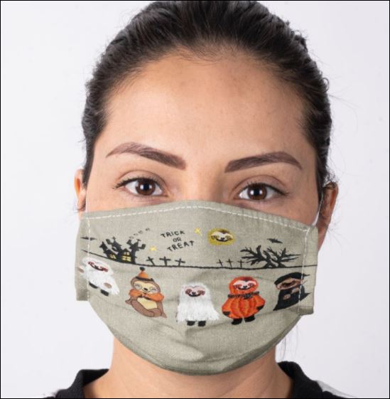 HALLOWEEN SLOTHS TRICK OR TREAT FACE MASK – DNSTYLES