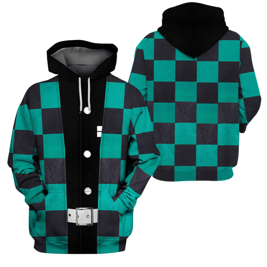 HALLOWEEN TANJIRO COSTUME 3D ALL OVER PRINTED HOODIE – BBS