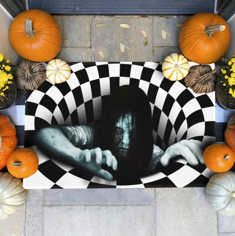 HALLOWEEN THE RING ILLUSION DOORMAT – DNSTYLES