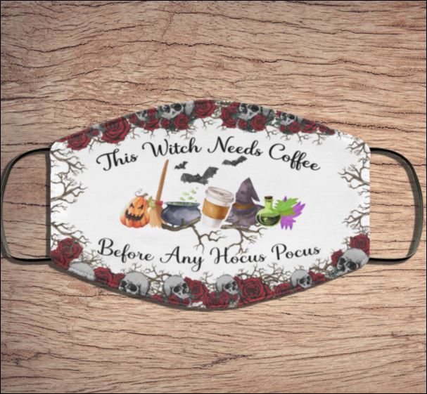 HALLOWEEN THIS WITH NEEDS COFFEE BEFORE ANY HOCUS POCUS FACE MASK – DNSTYLES