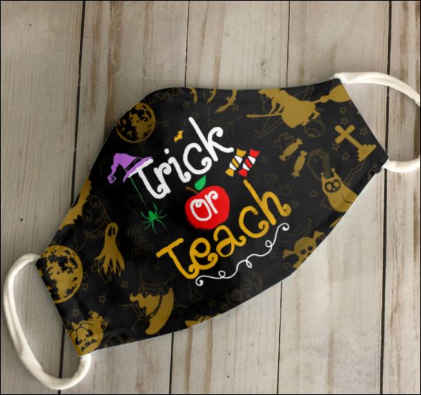 HALLOWEEN TRICK OR TEACH FACE MASK – DNSTYLES