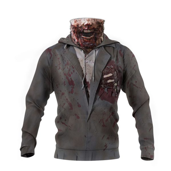HALLOWEEN ZOMBIE 3D HOODIE MASK -BBS