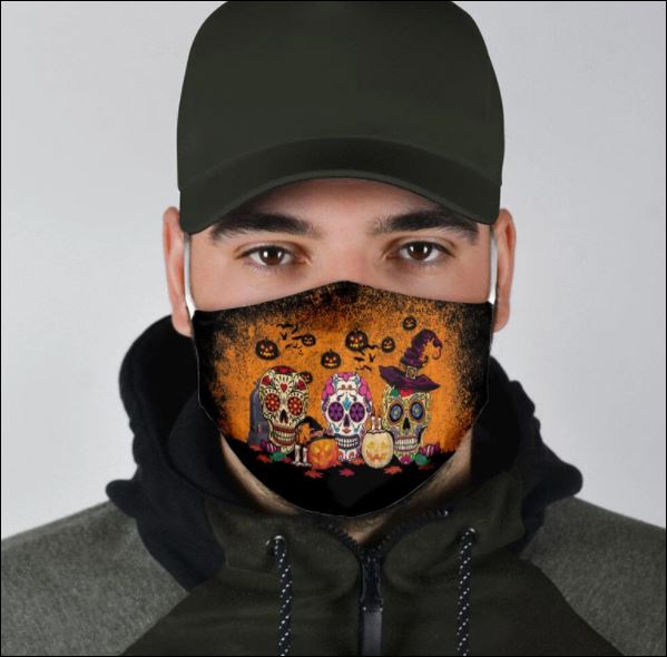 HAPPY HALLOWEEN SUGAR SKULL FACE MASK – DNSTYLES