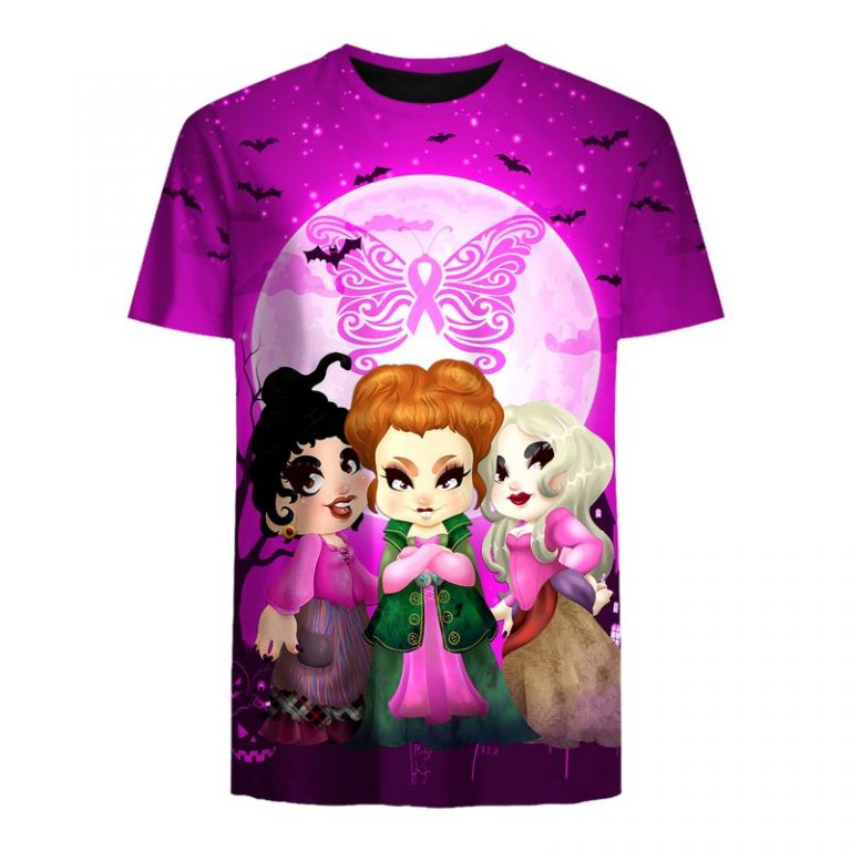 HOCUS POCUS HAPPY HALLOWEEN BUTTERFLY BREAST CANCER 3D HOODIE – SALEOFF 121021