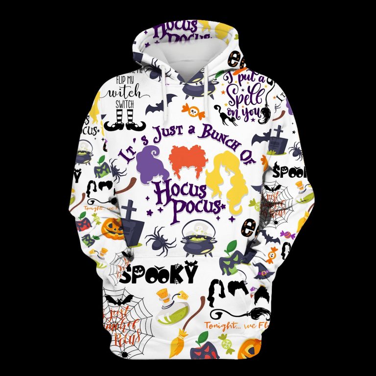 HOCUS POCUS IT’S JUST A BUNCH OF SPOOKY HALLOWEEN SHIRT HOODIE – LIMITED EDITION