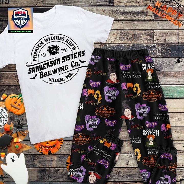 HOCUS POCUS SANDERSON SISTERS HALLOWEEN PAJAMAS SET – USALAST