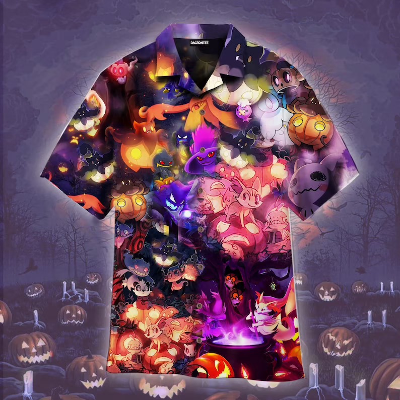 [HOT TREND] POKEMON HALLOWEEN HAWAIIAN SHIRT – HOTHOT 030921