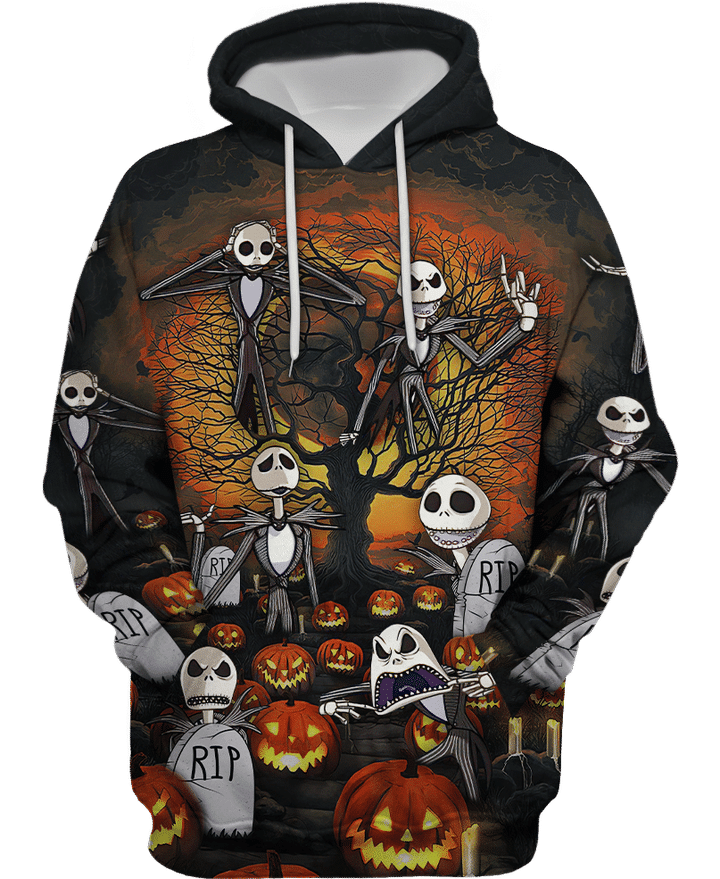 JACK SKELINGTON HALLOWEEN HAWAIIAN SHIRT AND 3D HOODIE – TEASEARCH3D 060921