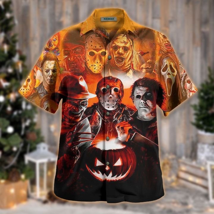 JOIN US TO MAKE HALLOWEEN GREAT AGAIN HAWAIIAN SHIRT -BBS