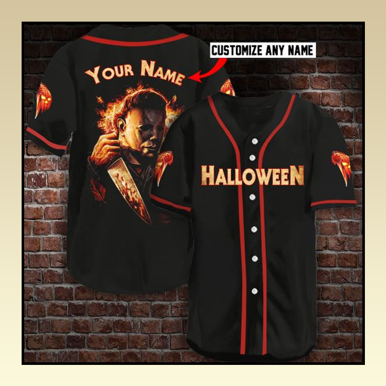 MICHAEL MYERS HALLOWEEN CUSTOM PERSONALIZED NAME BASEBALL JERSEY – BBS