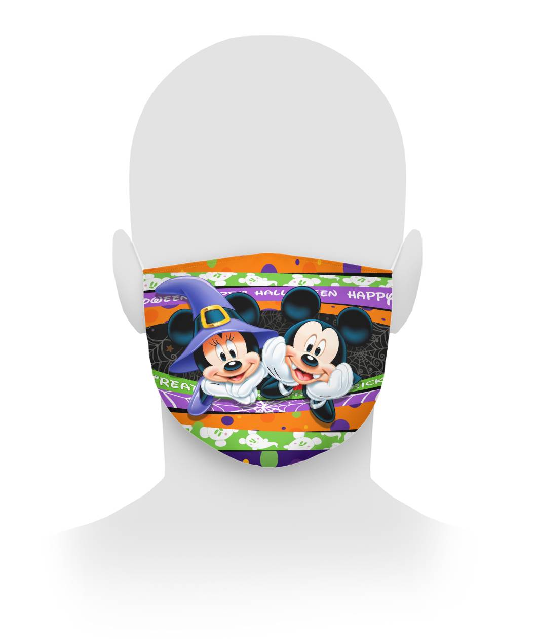 MICKEY MOUSE & MINNIE MOUSE HALLOWEEN FACE MASK – TAGOTEE