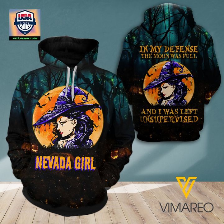 NEVADA GIRL HAPPY HALLOWEEN 3D FULL PRINT HOODIE – USALAST